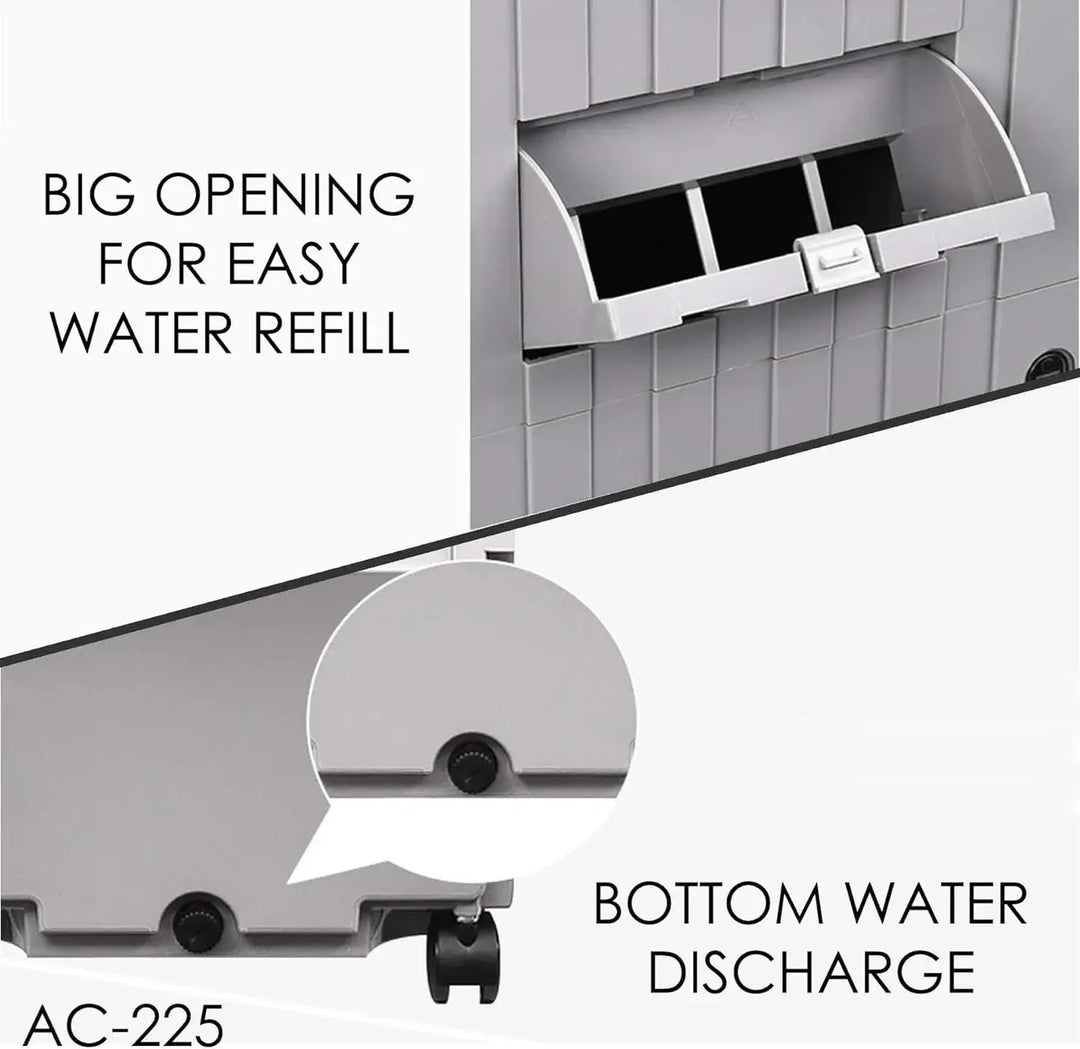 Crownline Portable Evaporative Air Cooler, White, AC-225