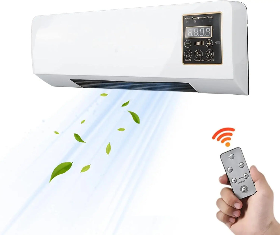 Cuifati Portable Air Conditioner, Mini AC Wall Mounted Cooling and Heating Fan, Portable Touch Control Low Noise Air Conditioner for Indoor Outdoor