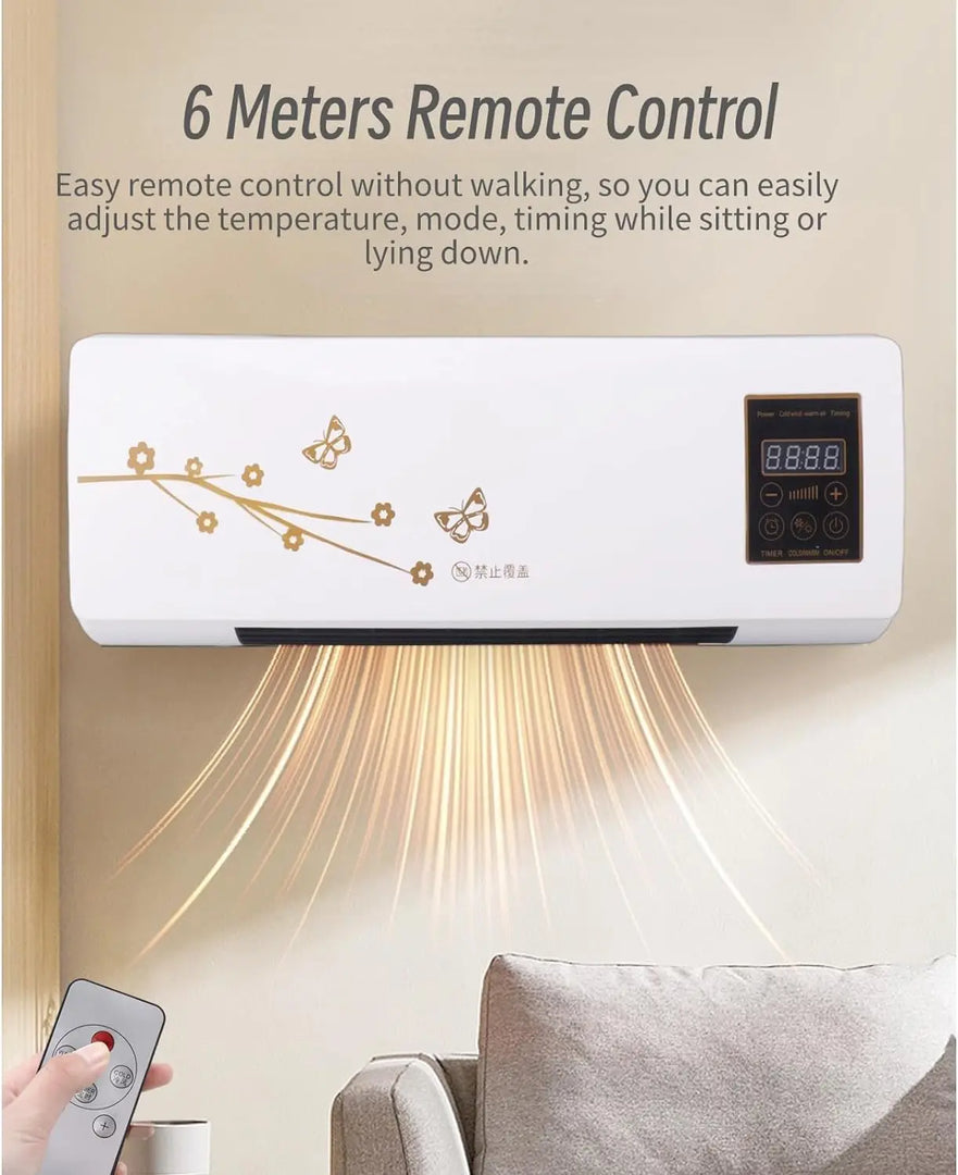Cuifati Portable Air Conditioner, Mini AC Wall Mounted Cooling and Heating Fan, Portable Touch Control Low Noise Air Conditioner for Indoor Outdoor
