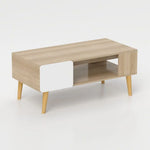 Load image into Gallery viewer, Danube Home Adonia Coffee Table | Multifunctional Living Room Desk | Space Saving Center Table | Modern Design Furniture For Home, Living Room L 100 x W 53 x H 42 cm - Oak
