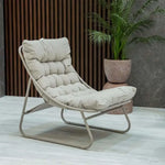 Load image into Gallery viewer, Danube Home Judy 4-Seater Outdoor Sofa Set | Steel Frame Garden Furniture I Modern Design Lounge Sofa Sets | 4 Pieces Outdoor Seating Table And Chairs Set For Patio Balcony Lawn Yard - Beige
