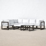 Load image into Gallery viewer, David Metal 7 Person Outdoor Seating , 8-Piece Set | Sectional Configuration | Cushions Included