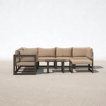 Load image into Gallery viewer, David Metal 7 Person Outdoor Seating , 8-Piece Set | Sectional Configuration | Cushions Included