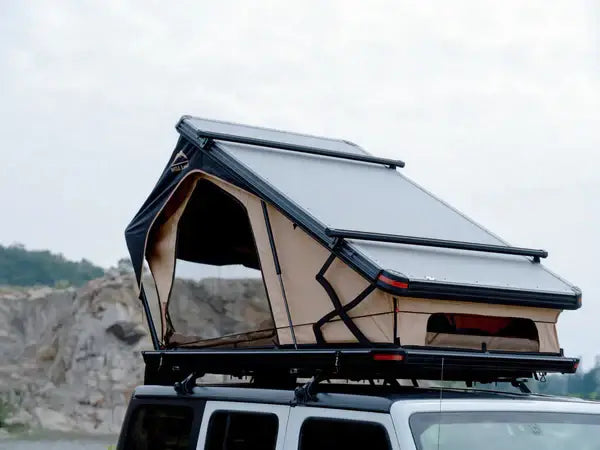 Design hard shell aluminum car roof top tent