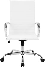 Load image into Gallery viewer, Desk Chairs High Back Office Chair Home Desk Chair Leather White Office Work Chair