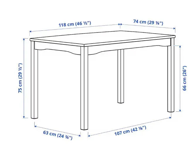 Desk, white, 111x39 cm-GCC Home Center