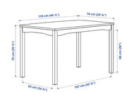 Desk, white, 111x39 cm-GCC Home Center