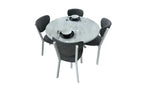 Load image into Gallery viewer, Dining Set 4-Seater - White