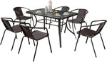 Load image into Gallery viewer, Dining Set 7 Piece Outdoor Furniture Patio Dining Table and Chair Balcony - Anthracite &amp; Grey-GCC Home Center