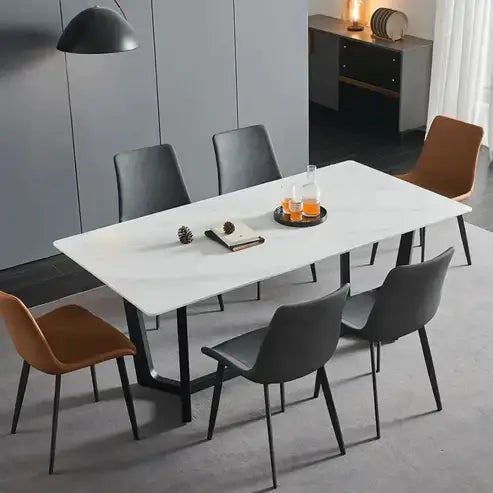 Dining Table With Black Cross Legs-GCC Home Center