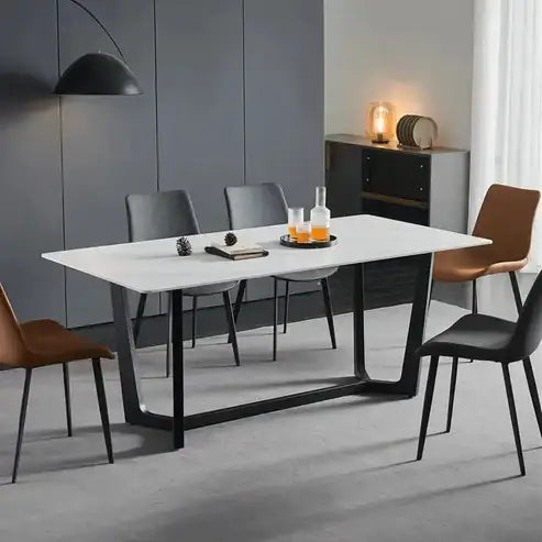 Dining Table With Black Cross Legs-GCC Home Center