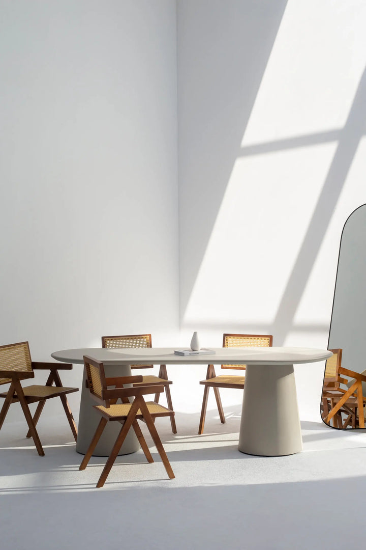 Dolce Concrete Dining Table  With a Matte Finish-GCC Home Center