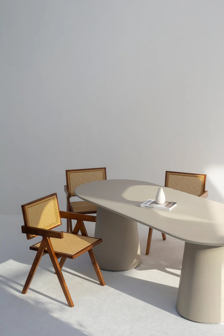 Dolce Concrete Dining Table  With a Matte Finish-GCC Home Center