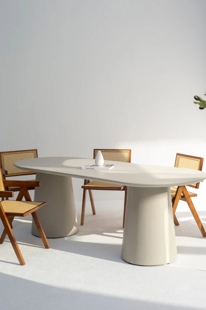 Dolce Concrete Dining Table  With a Matte Finish-GCC Home Center