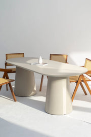 Dolce Concrete Dining Table  With a Matte Finish-GCC Home Center