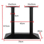 Load image into Gallery viewer, Jilphar Furniture Double Column Rectangular-Shaped Base JP3024-GCC Home Center