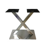 Load image into Gallery viewer, Double Column Restaurant Dining Table Base with a square stainless steel column