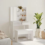 Load image into Gallery viewer, Dressing Table Set, Vanity Table with Stool and Drawer-GCC Home Center