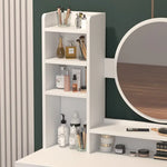 Load image into Gallery viewer, Dressing Table Set with Stool and Round Mirror-GCC Home Center