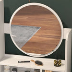 Load image into Gallery viewer, Dressing Table Set with Stool and Round Mirror-GCC Home Center