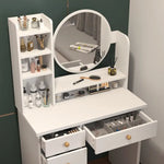 Load image into Gallery viewer, Dressing Table Set with Stool and Round Mirror-GCC Home Center