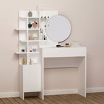 Load image into Gallery viewer, Dressing Table With Mirror And Storage, Four Shelves For Organization, Modern Touch For Bedroom-GCC Home Center