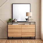 Load image into Gallery viewer, Dressing Table with Mirror, Elegant Design With Six Drawers For Organized Storage-GCC Home Center