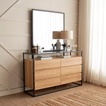 Load image into Gallery viewer, Dressing Table with Mirror, Elegant Design With Six Drawers For Organized Storage-GCC Home Center