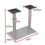 Load image into Gallery viewer, Jilphar Furniture Dual Column SS Flat Table Base JP3022-GCC Home Center
