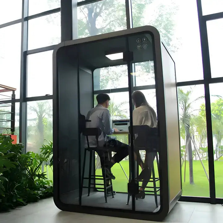 Duo Silence Booth, Soundproof Eco-friendly Protect Privacy, Office Soundproof Booth-GCC Home Center