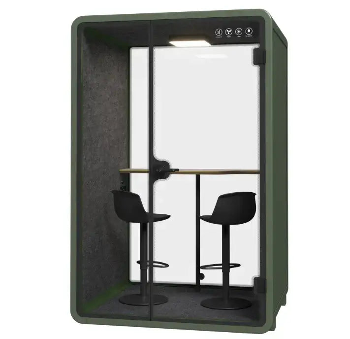 Duo Silence Booth, Soundproof Eco-friendly Protect Privacy, Office Soundproof Booth-GCC Home Center