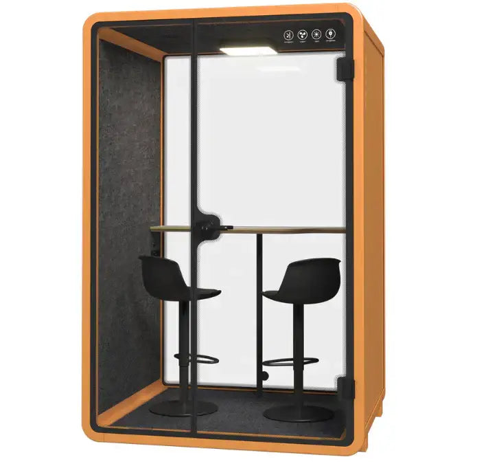Duo Silence Booth, Soundproof Eco-friendly Protect Privacy, Office Soundproof Booth-GCC Home Center