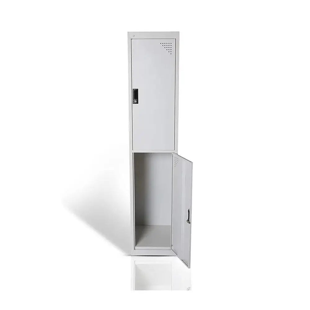 Durable 2-Door Steel Cabinet | Employee, Student, School, and Gym Locker with Ventilation-GCC Home Center