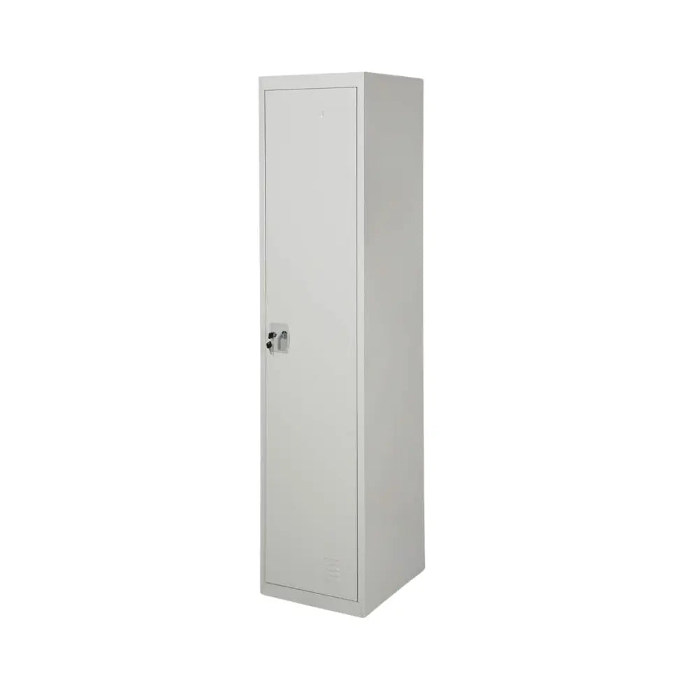 Durable Stainless Steel Lockable Storage Cabinet - Multipurpose Floor Mount Locker with Keys for Home, Office, and Gym Use-GCC Home Center