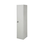 Durable Stainless Steel Lockable Storage Cabinet - Multipurpose Floor Mount Locker with Keys for Home, Office, and Gym Use-GCC Home Center