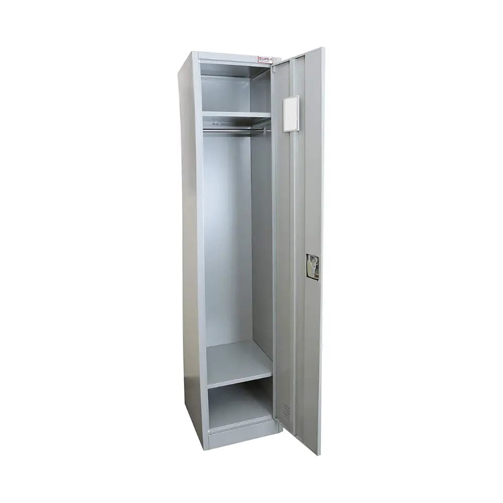 Durable Stainless Steel Lockable Storage Cabinet - Multipurpose Floor Mount Locker with Keys for Home, Office, and Gym Use-GCC Home Center
