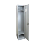 Durable Stainless Steel Lockable Storage Cabinet - Multipurpose Floor Mount Locker with Keys for Home, Office, and Gym Use-GCC Home Center