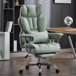 Load image into Gallery viewer, Efomao Big and Tall Office Chair 400lbs – PU Leather Executive Desk Chair with Lumbar Support &amp; Leg Rest, Heavy-Duty Computer Chairs for Home Office, Green