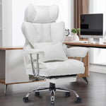 Load image into Gallery viewer, Efomao Big and Tall Office Chair 400lbs – PU Leather Executive Desk Chair with Lumbar Support &amp; Leg Rest, Heavy-Duty Computer Chairs for Home Office, Green