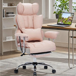 Load image into Gallery viewer, Efomao Big and Tall Office Chair 400lbs – PU Leather Executive Desk Chair with Lumbar Support &amp; Leg Rest, Heavy-Duty Computer Chairs for Home Office, Green