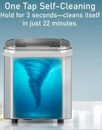 Load image into Gallery viewer, Electric Countertop Automatic Ice Maker Machine, Portable Self-Cleaning with Hand Scoop and Basket, 9 Bullet Ice Cubes in 6 Mins, 12KG/24H, 2 Sizes of Ice, Ideal for Home, Kitchen, Office, Party,