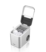 Load image into Gallery viewer, Electric Ice Maker NL-IM-451-ST, 1.6L Water Tank, 15KG Ice/24H, 9 Bullet Ice Cubes Every 6-8 Mins, Small &amp; Large Ice Sizes, Auto Clean, Stainless Steel 1.6 L 130 W NL-IM-451-ST Silver
