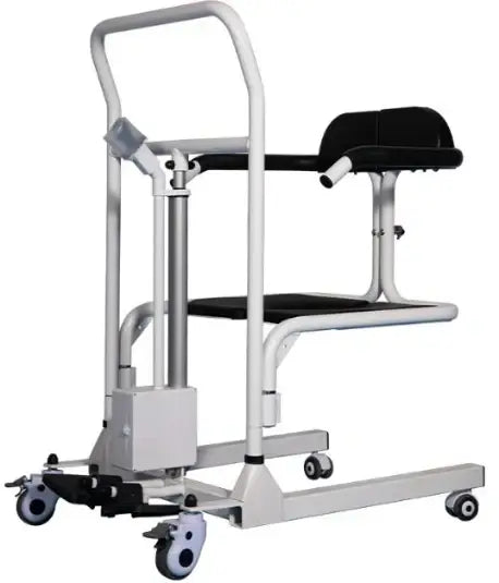 Electric Patient Lift Chair - 180° Split Seat, Shower & Commode Chair for Elderly & Disabled, 150KG Capacity