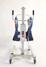 Load image into Gallery viewer, Electric Patient Lift Transfer Machine with Motorized Adjustable Base | Full Body Patient Transfer Lifter | 150kg Capacity Medical Hoist