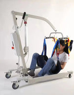 Load image into Gallery viewer, Electric Patient Lift Transfer Machine with Motorized Adjustable Base | Full Body Patient Transfer Lifter | 150kg Capacity Medical Hoist