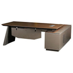 Load image into Gallery viewer, Elegant 220 cm Executive Office Table - Brown-GCC Home Center