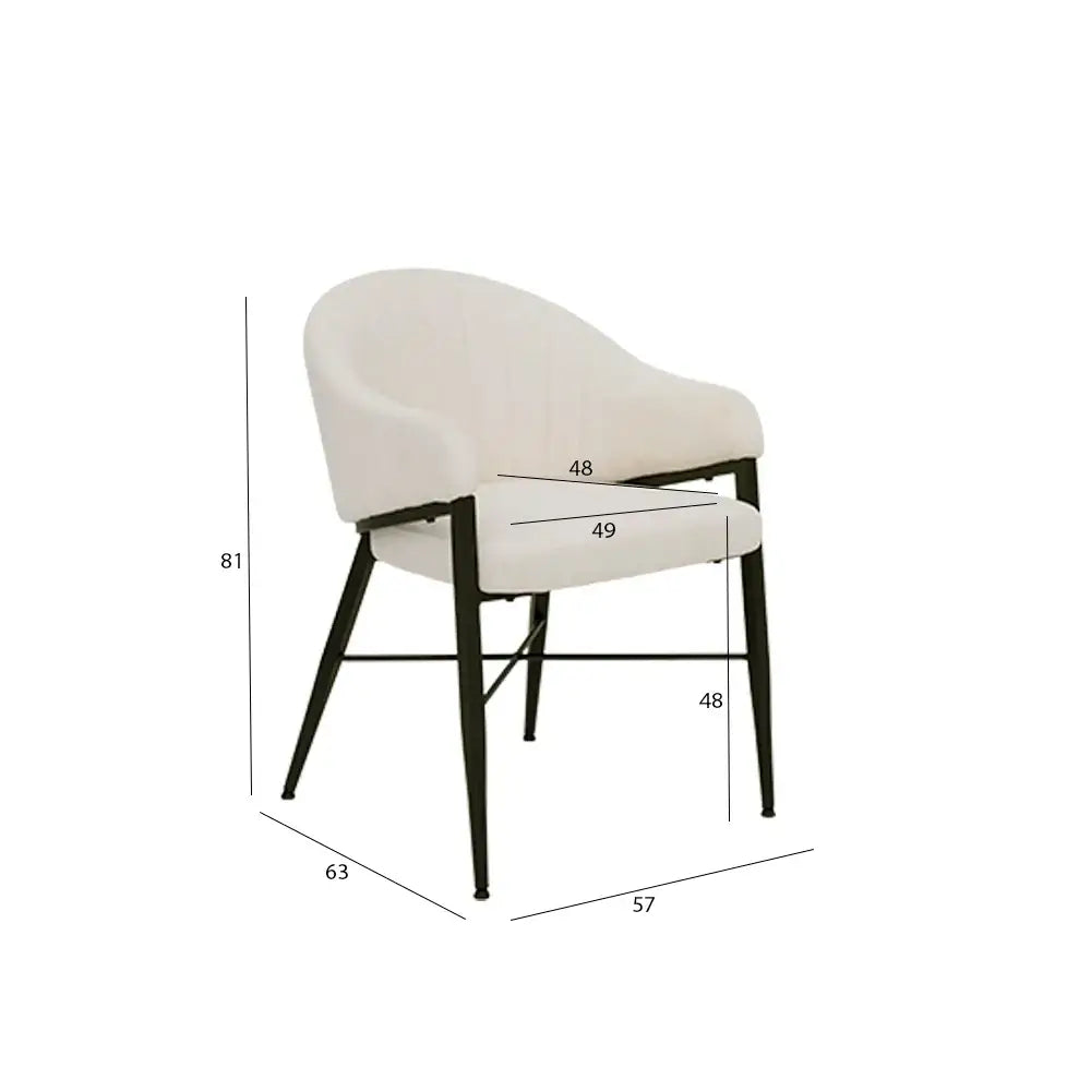 Elegant 6-Seater Dining Set – Oak & Beige