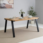 Load image into Gallery viewer, Elegant 6-Seater Dining Set – Oak &amp; Beige