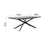 Load image into Gallery viewer, Elegant 8-Seater Dining Set – Black &amp; Grey