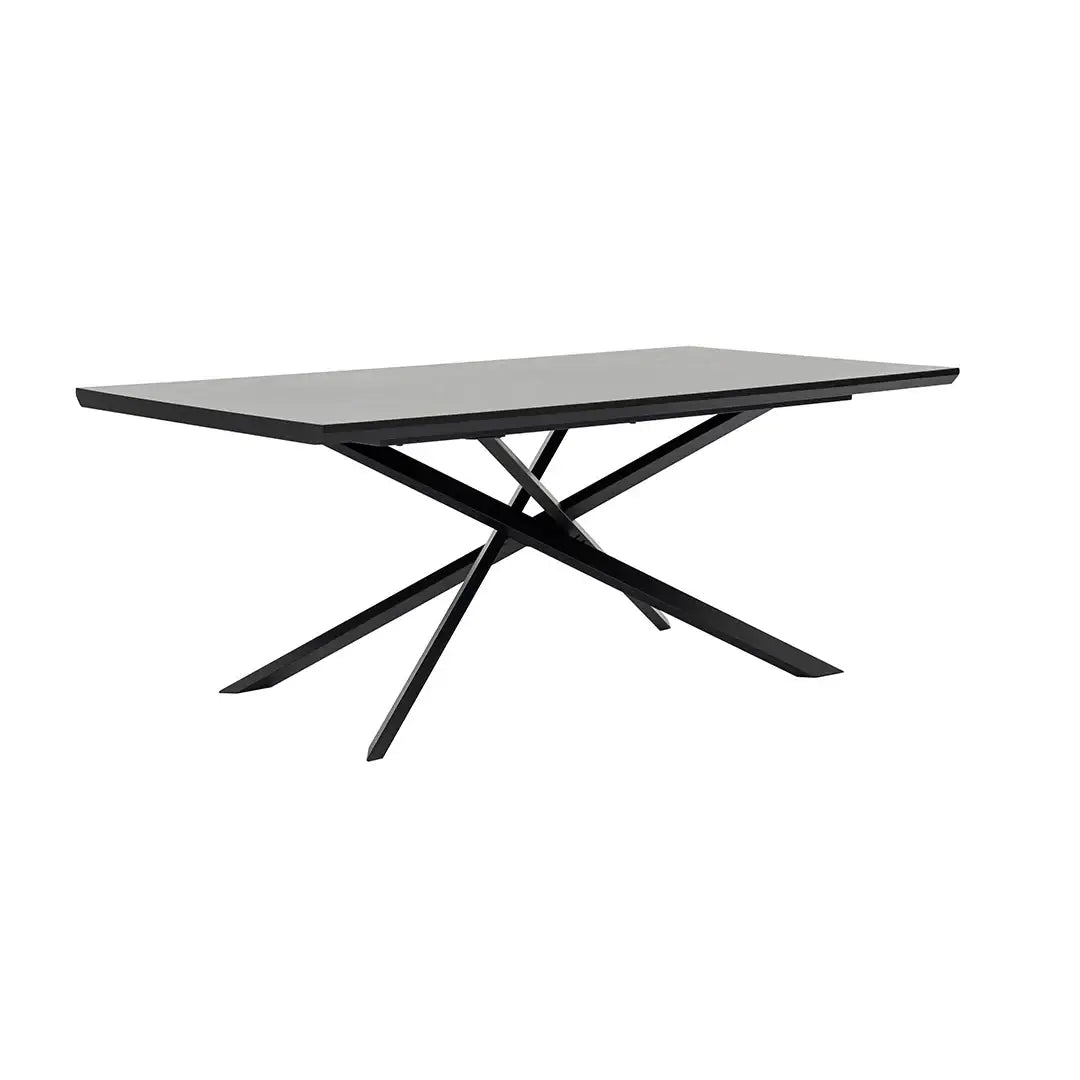 Elegant 8-Seater Dining Set – Black & Grey